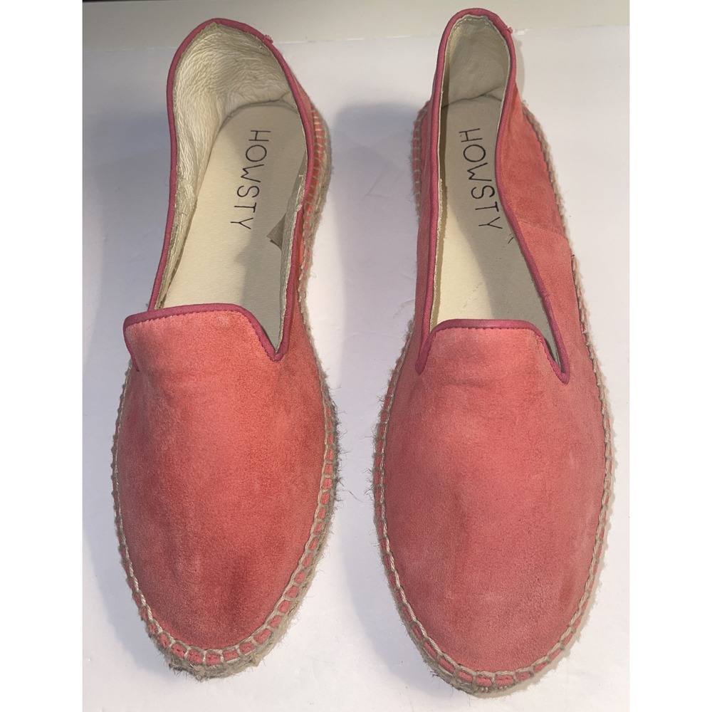 Anthropologie Howsty Pink Suede Size 41 Espadrilles USA Sz. 10